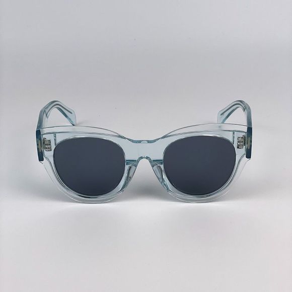 Celine Sunglasses CL40008F 86V Unisex Oval Transparent Blue Gradient - Picture 1 of 9